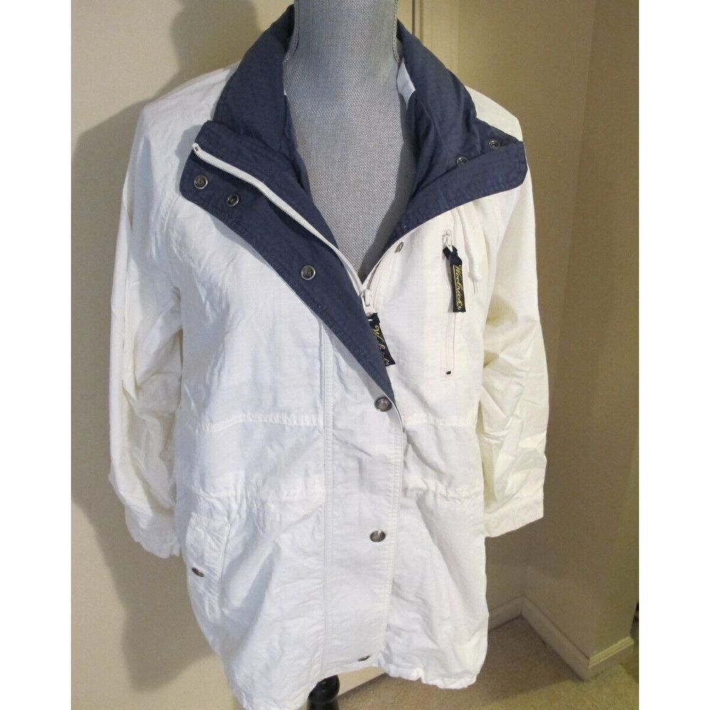 Women's Medium Woolrich Spring/Fall Hooded Vented Jacket